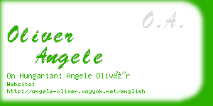 oliver angele business card